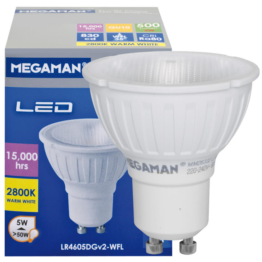 LED-Reflektorlampe, PAR16, GU10/230V/5W (50W), 500 lm