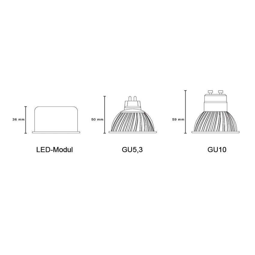 LED-Modul, PAR/MR16, 6W (60W), 400 lm, 2700K, H 36 Bild 2