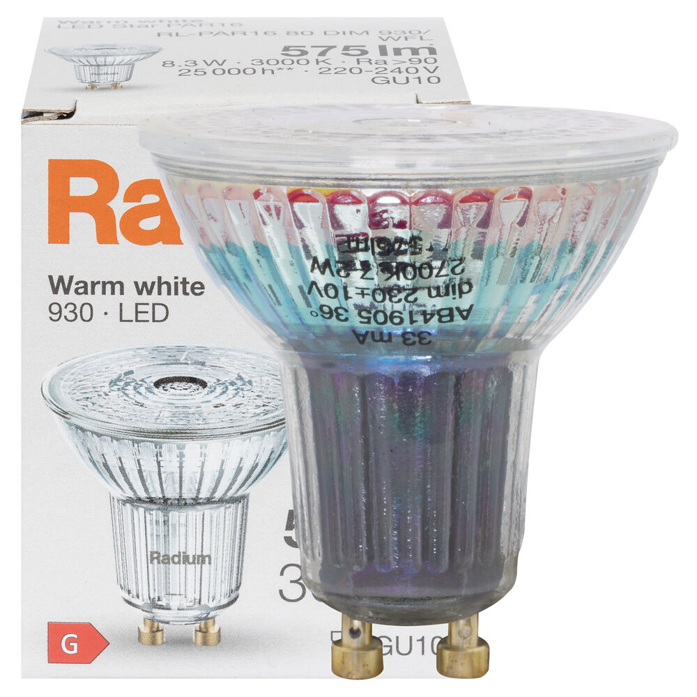 LED-Reflektorlampe, PAR16, RALED STAR, GU10/8,3W (80W), 575 lm, 3000K