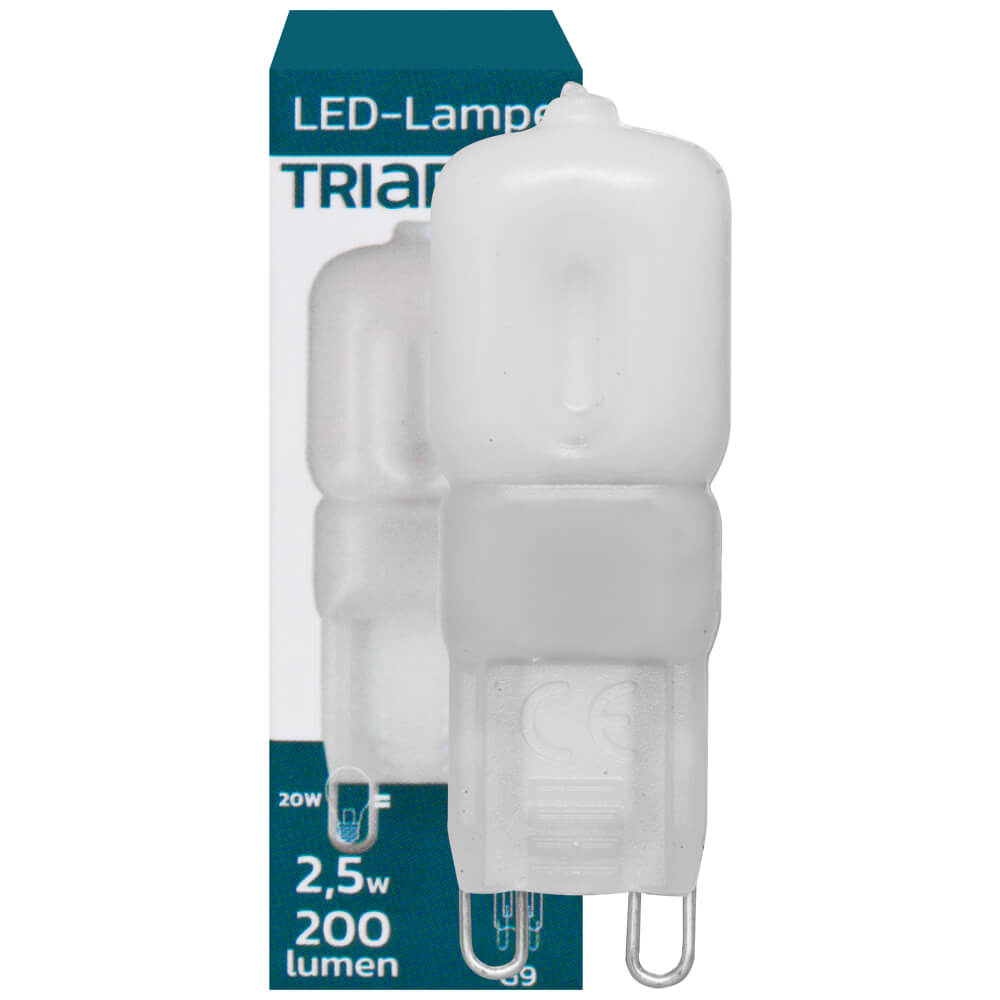 LED-Stiftsockellampe, matt, G9/2,5W(20W), 200 lm, 3000K