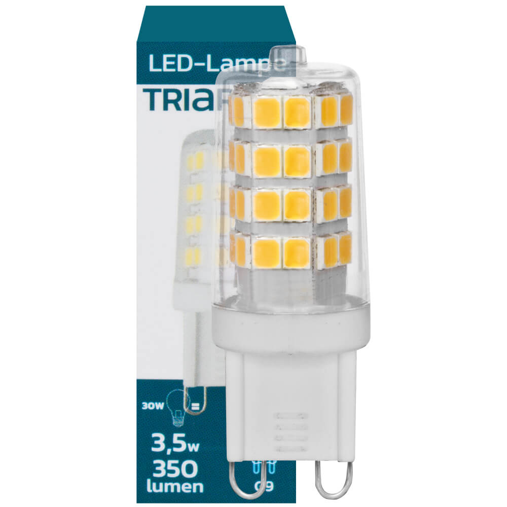 LED-Stiftsockellampe, klar, G9/3,5W(30W), 350 lm, 3000K