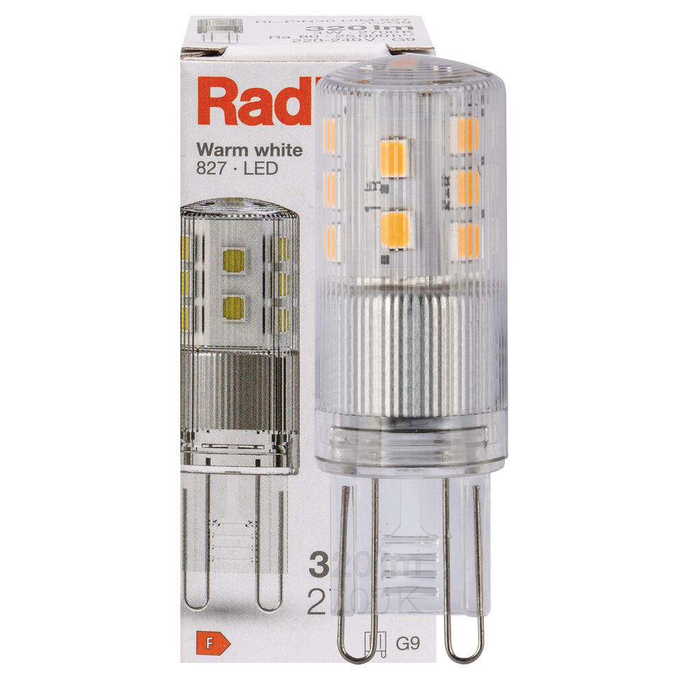 LED-Stiftsockellampe, klar, LED STAR PIN, G9/3W (30W), 320 lm, 2700K