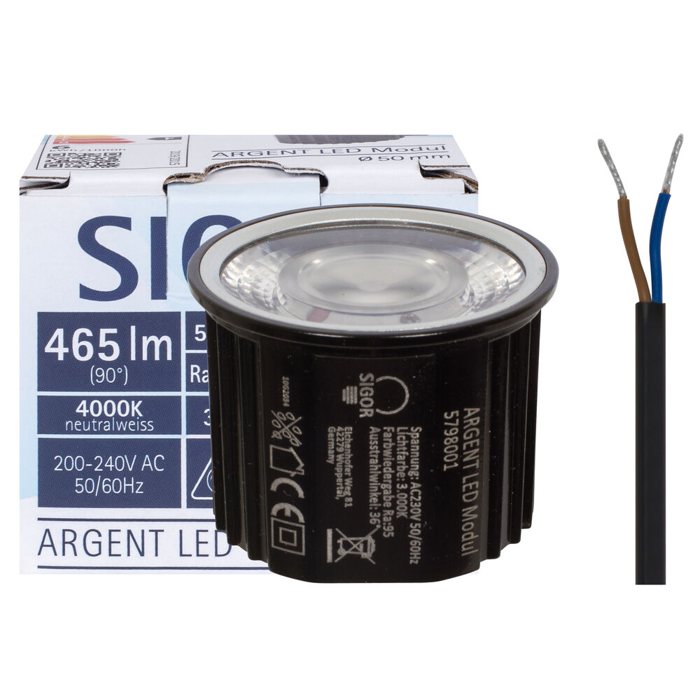 LED-Modul, PAR/MR16, ARGENT, LED/5,5W, 465 lm,  4000K