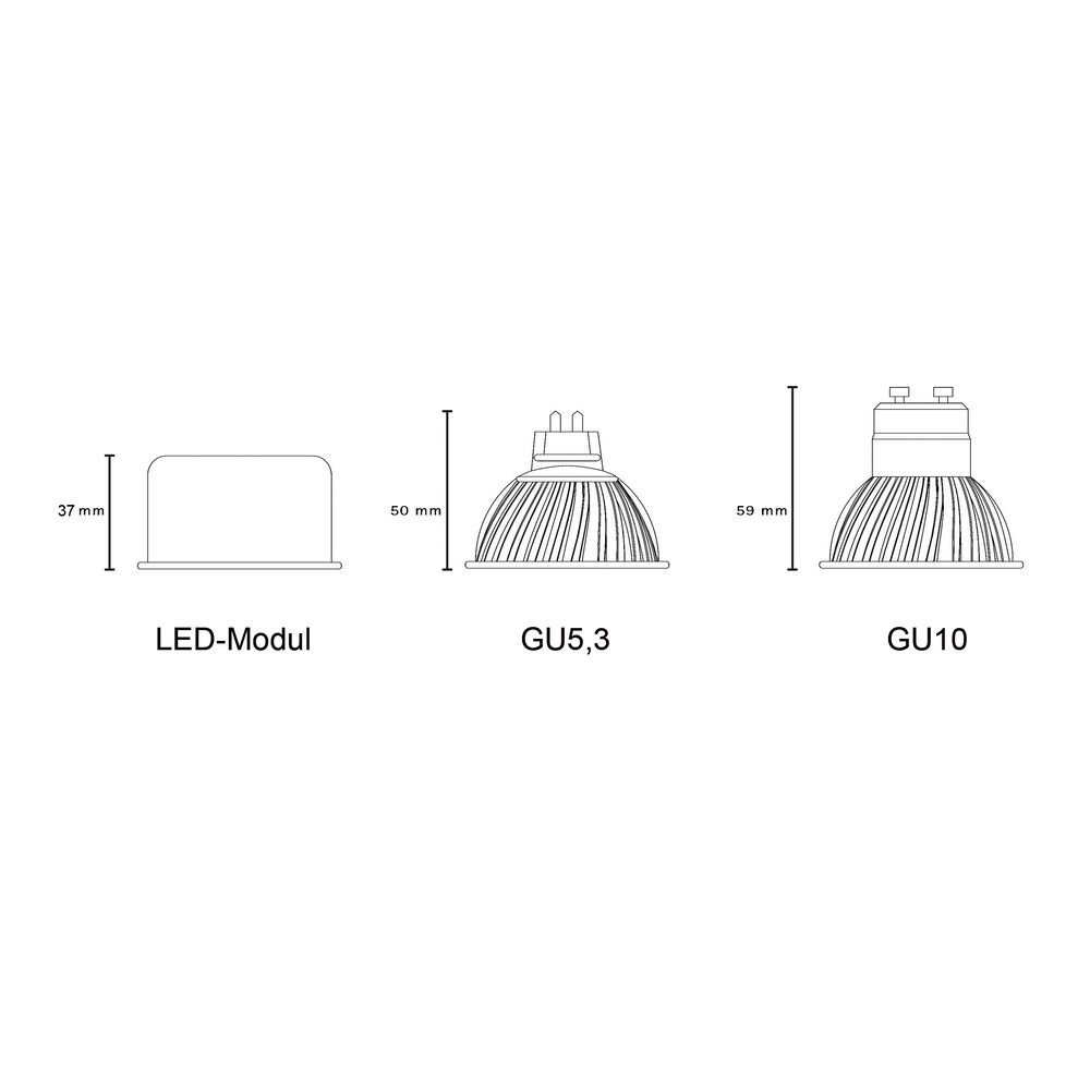 LED-Modul, PAR/MR16, ARGENT, LED/5,5W, 465 lm,  4000K Bild 2