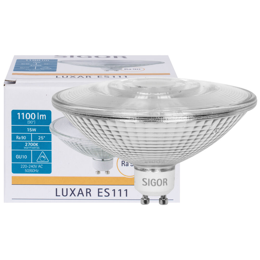 LED-Reflektorlampe, ES111, LUXAR, GU10/15W (100W), 1.110 lm