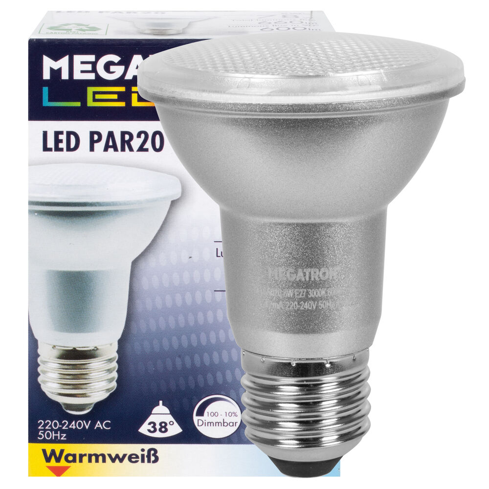 LED-Reflektorlampe, PAR20, PAR30, PAR38, E27, 3000K