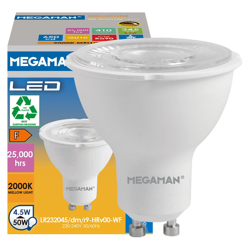 LED-Reflektorlampe, PAR16, MELLOTONE, GU10/4,5W (50W), 345 lm, 2000K