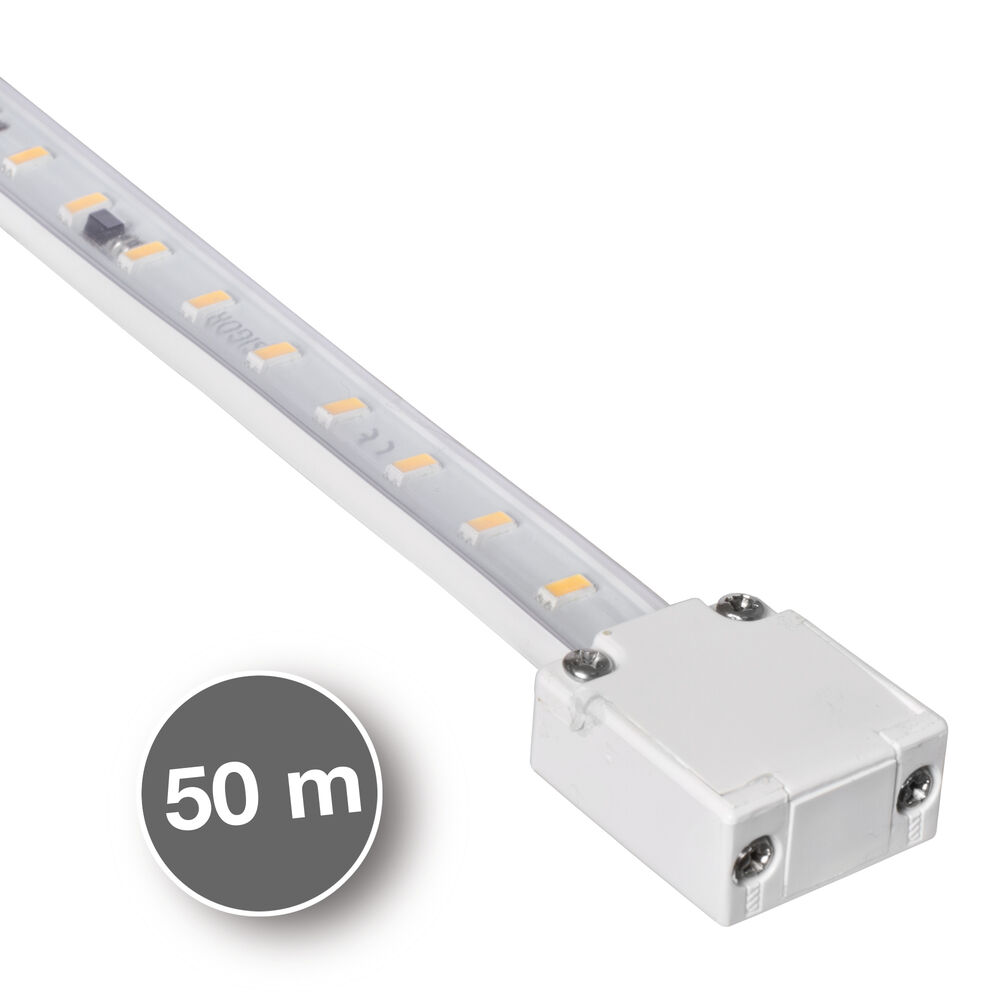 LED-Flexstreifen 230V, Rollenware, L 50 Meter, 72 LEDs/14W/1.250 lm/m, 3000K