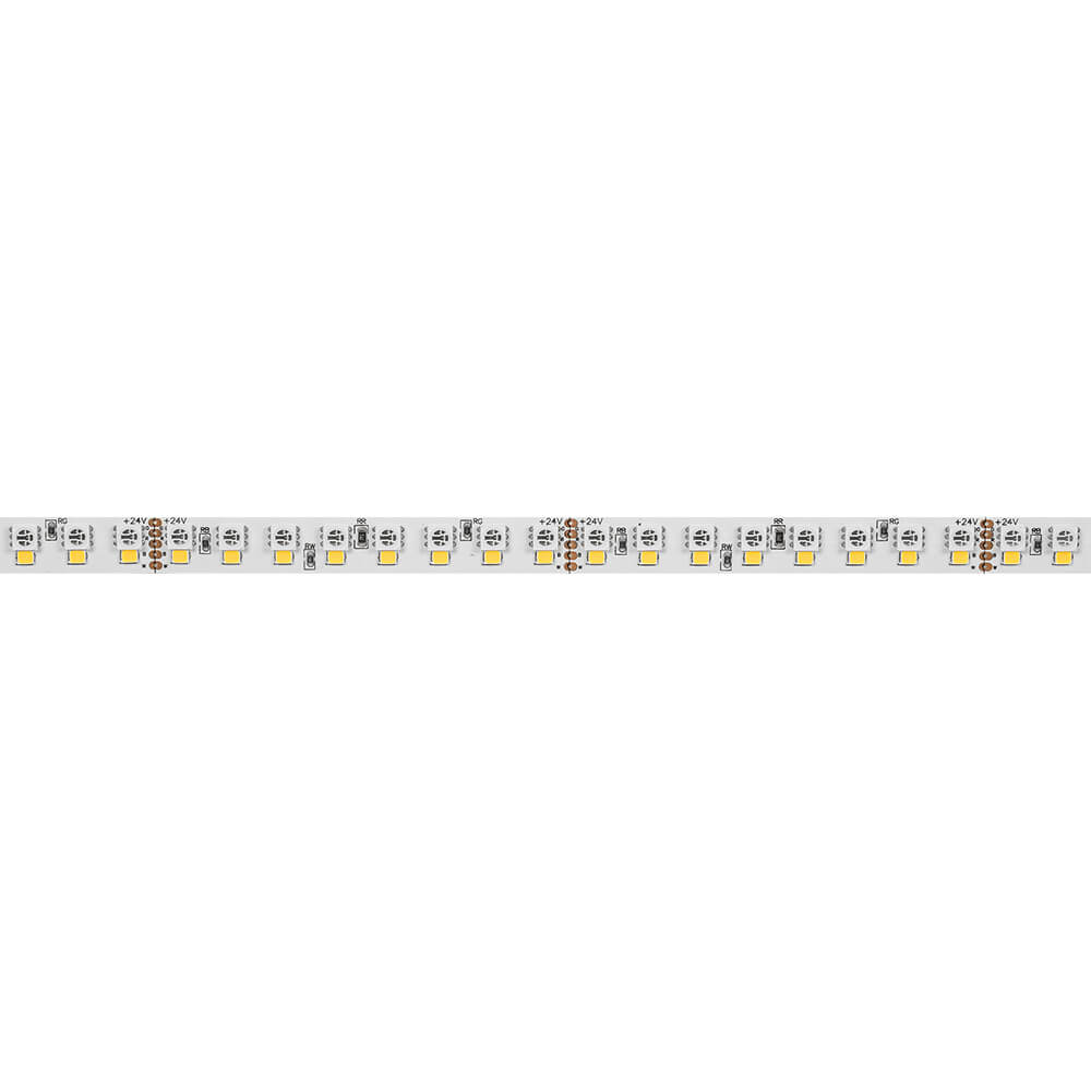 LED-Flexstreifen, RGB/W, 5050+2835-SMD-LEDs/24V/120W, L 5 m, 960 LEDs, ~24W/m, 800 lm/m