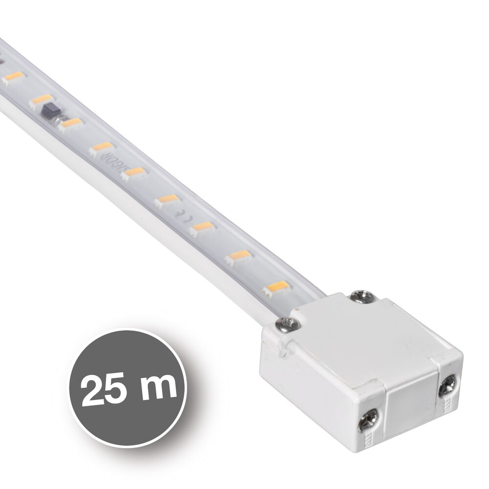 LED-Flexstreifen 230V, Rollenware, L 25 m, 72 LEDs/m, ~14W/m, ~1.250 lm/m, 2700K