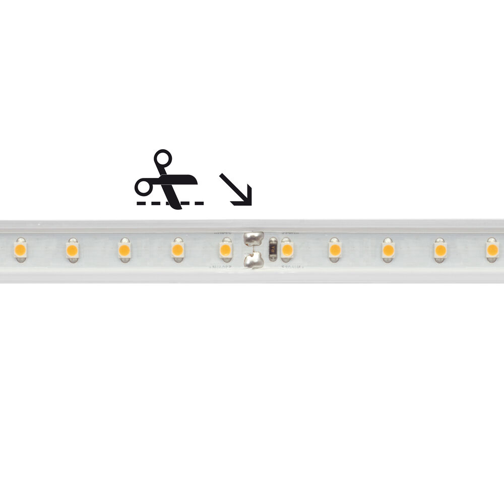 LED-Flexstreifen 230V, Rollenware, L 50 m, 72 LEDs/m, ~14W/m, ~1.250 lm/m, 2700K Bild 2