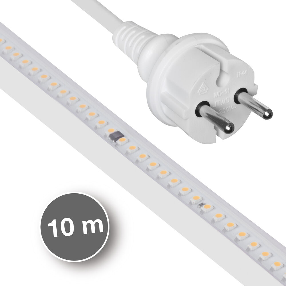 LED-Flexstreifen 230V, Rollenware, L 10 - 25 m, 84 LEDs/m, ~14W/m, ~1.100 lm/m 2700K