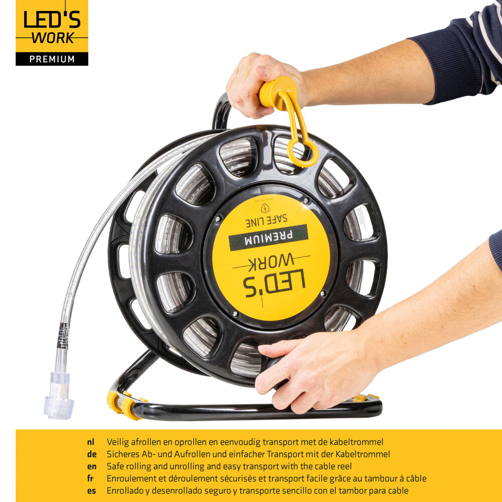  Arbeitsleuchte, Lichtschlauch, LED/48V/200W, 900 lm/m 5000K, baustellengeeignet,  L 25 m  Bild 5