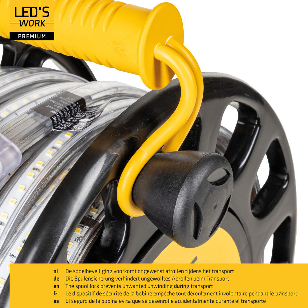  Arbeitsleuchte, Lichtschlauch, LED/48V/200W, 900 lm/m 5000K, baustellengeeignet,  L 25 m  Bild 6