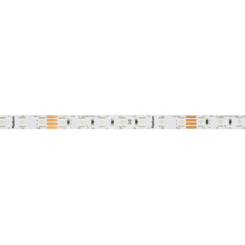 LED-Flexstreifen, RGB, STRIP 500 S RGB, 5050-SMD-LEDs/24V/72W, L 5 m, 350 LEDs, ~14,4W/m, ~500 lm/m