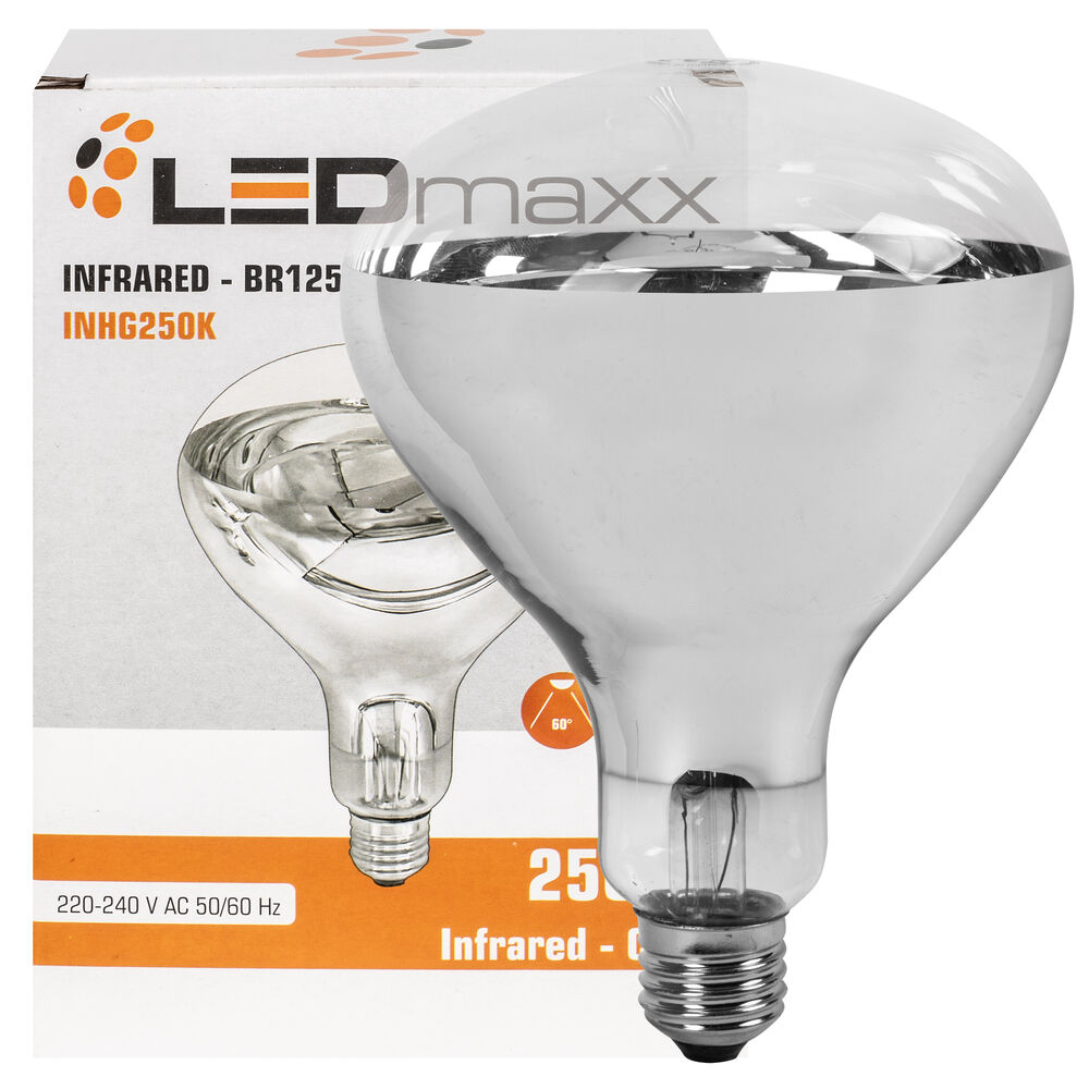 Infrarot-Reflektorlampe, BR125, E27/250W