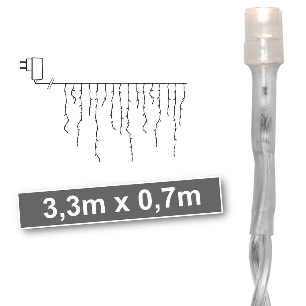 LED-Minilichtervorhang,  warmweie LEDs