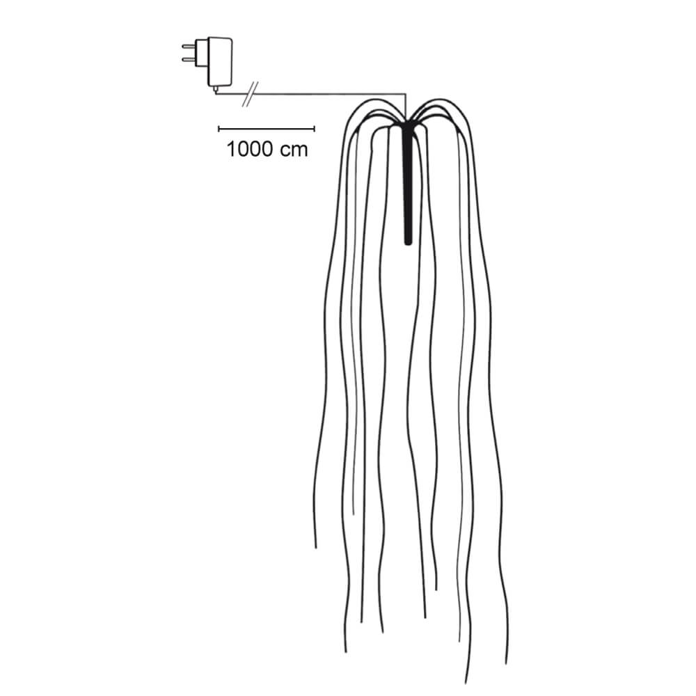 LED-Dekostrauch, warmweie LEDs Bild 3