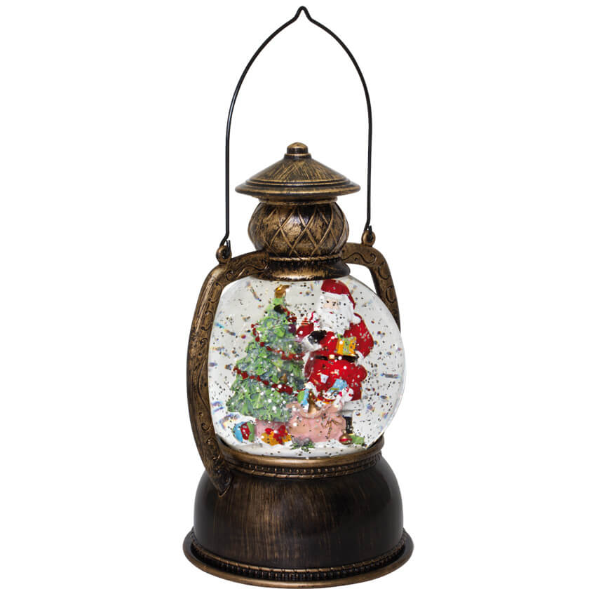 led laterne warmweisse leds mit schneegestober laternen weihnachtsdekorationen innen weihnachten leuchten max pferdekaemper gmbh co kg