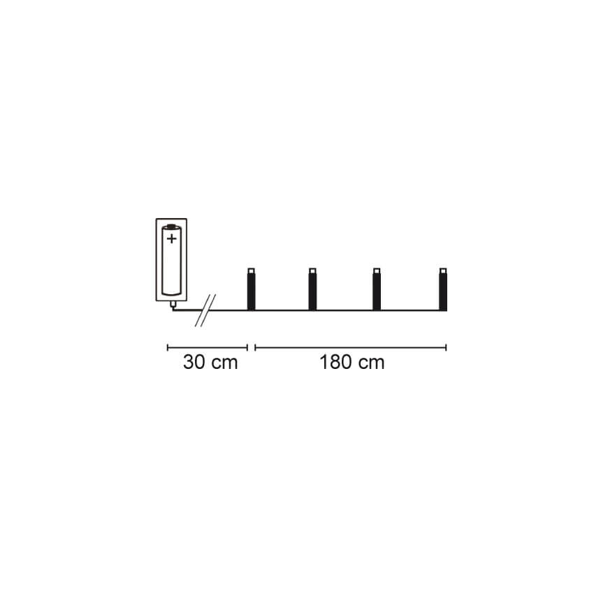 LED-Minilichterkette,  72 rote LEDs Bild 3