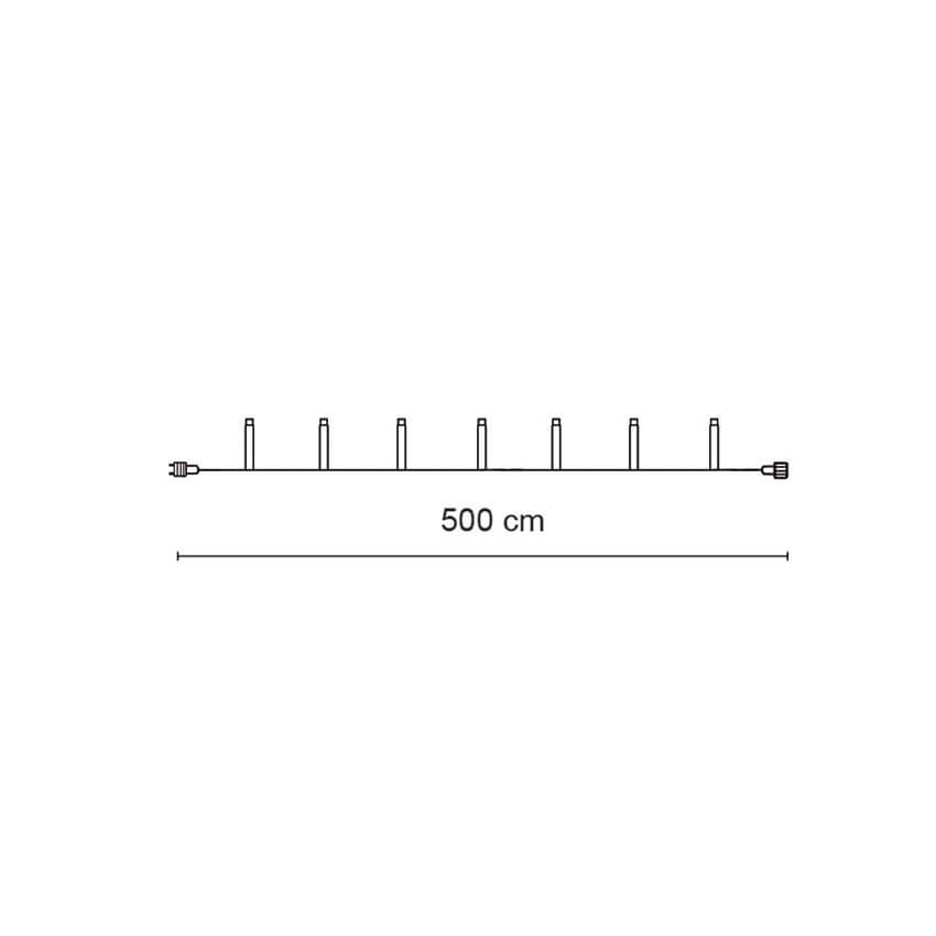 LED-Minilichterkette,  FLASH, 50 LED/3,5W, 2700K, L 5 m, schwarz Bild 5