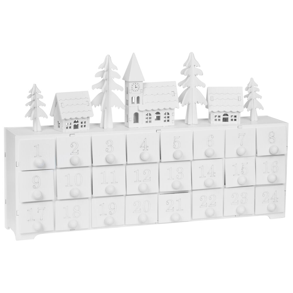 Adventskalender, YULETIDE, 4 warmweie LEDs Bild 2