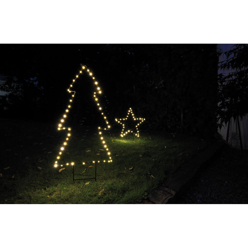 LED-Motiv Stern, MYSTIC, 40 warmweie LEDs Bild 2