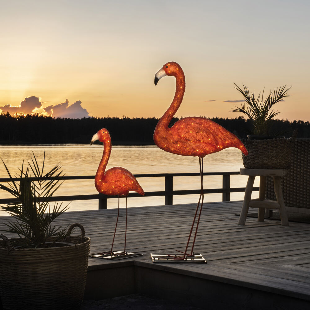 LED-Gartendekofigur  FLAMINGO, 48 LEDs Bild 3