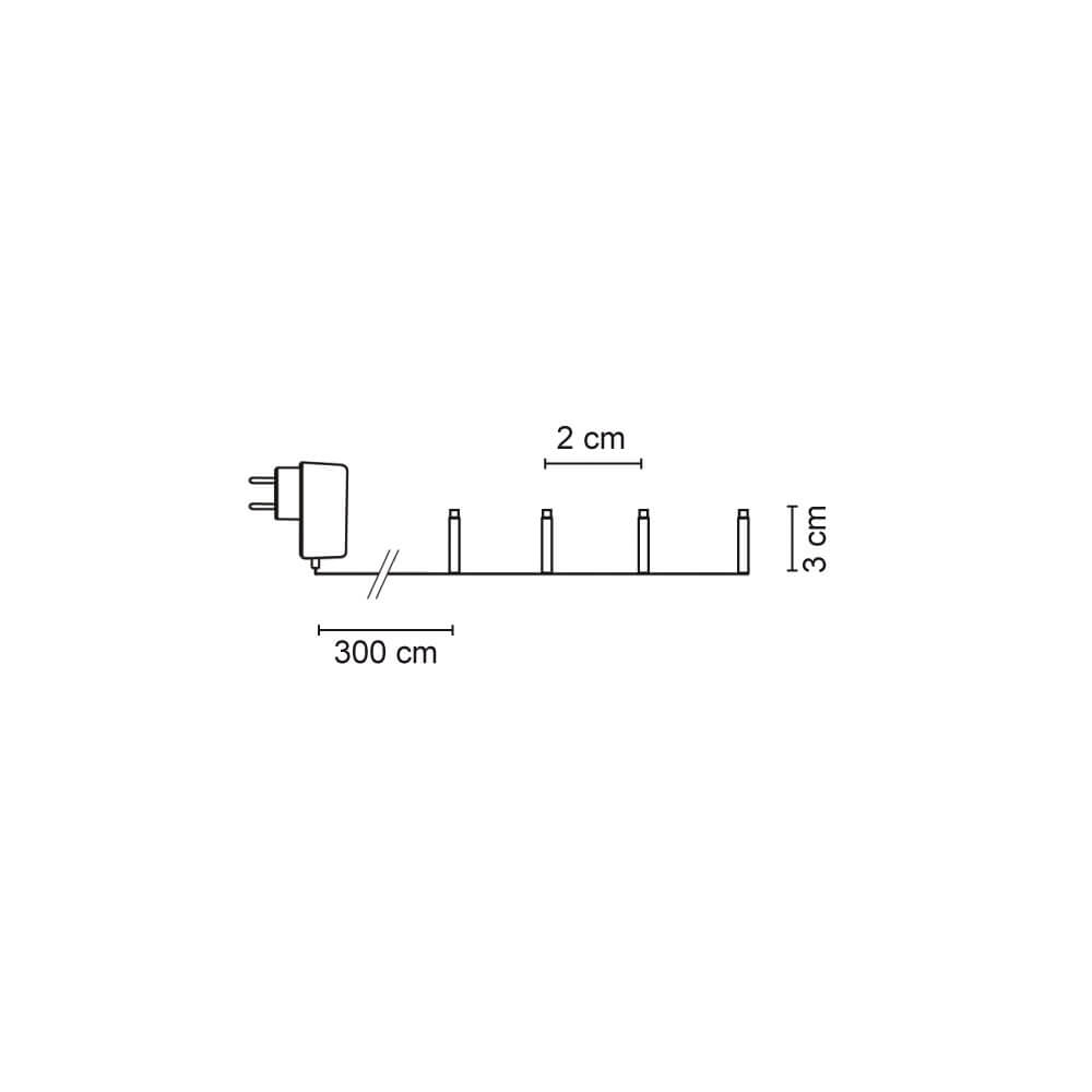 LED-Minilichterkette mit App-Control, warmweie LEDs Bild 3