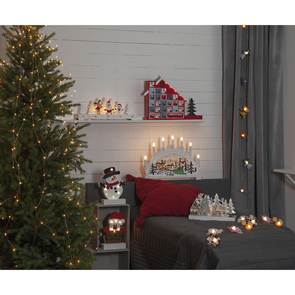Weihnachtsleuchter, FREDDY, 6 warmweie LEDs Bild 2