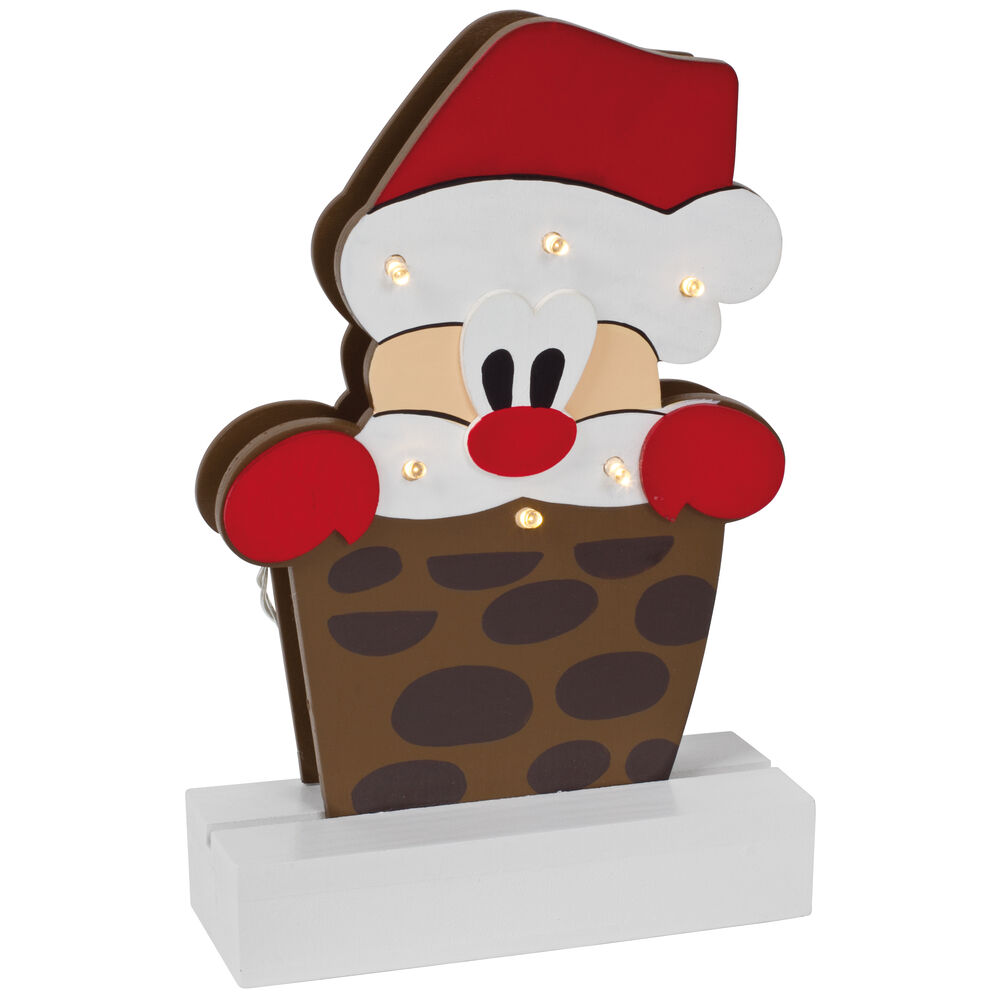 Weihnachtsleuchter, FREDDY, Weihnachtsmann im Schornstein, 6 warmweie LEDs Bild 2