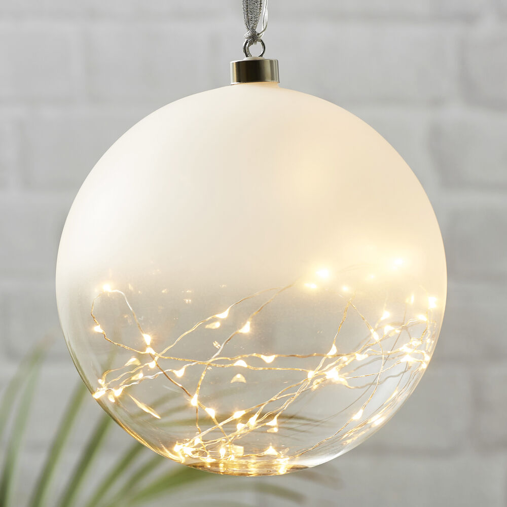 Glaskugel, GLOW, 50 warmweie LEDs,  200