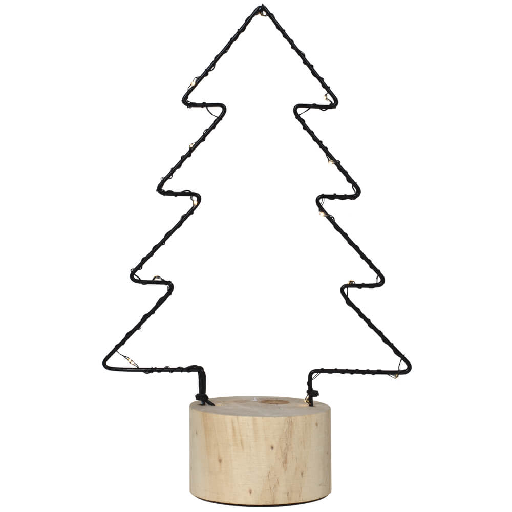 LED-Leuchter, Tannenbaum, 12 warmweie LEDs