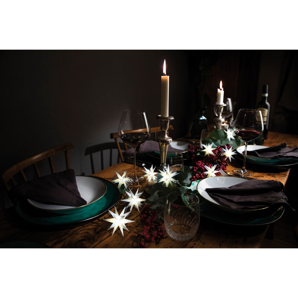 Weihnachtsstern, 1 warmwei�e LED, mit Batteriebox, � 80 Bild 4