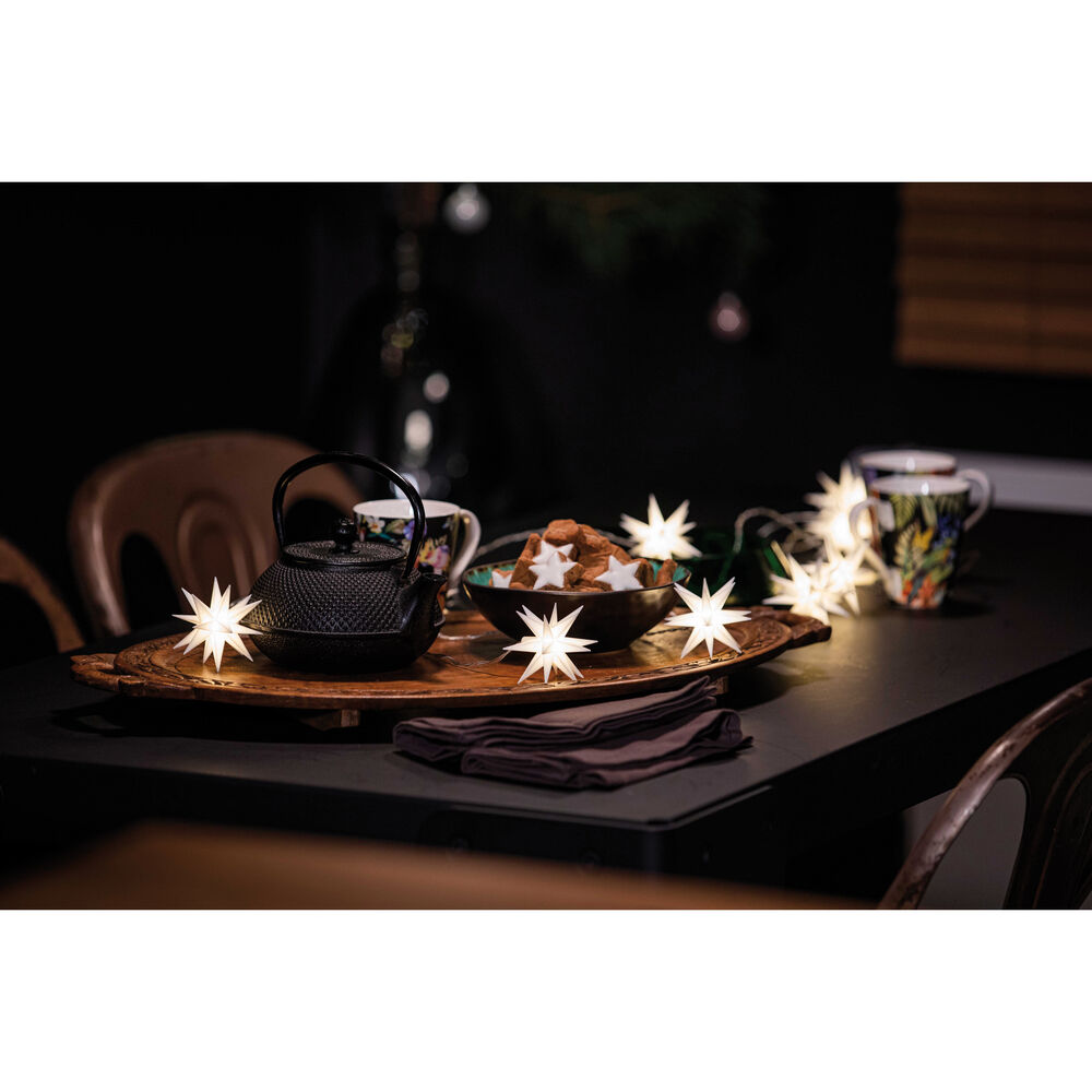 Weihnachtsstern, 1 warmwei�e LED, mit Batteriebox, � 80 Bild 5