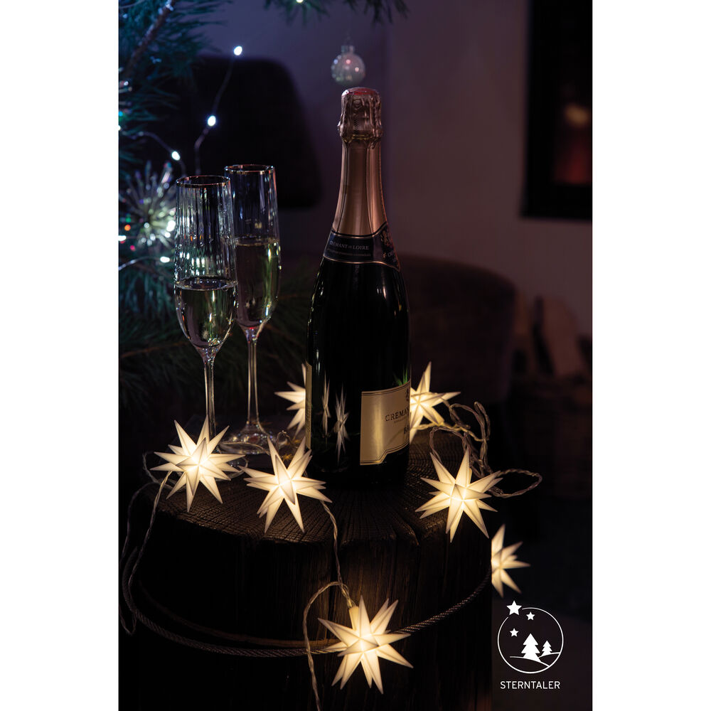Weihnachtsstern, 1 warmwei�e LED, mit Batteriebox, � 80 Bild 6