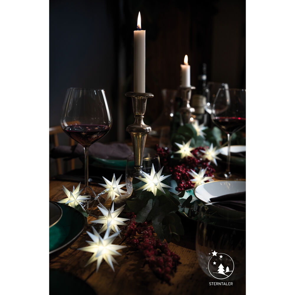 Weihnachtsstern, 1 warmwei�e LED, mit Batteriebox, � 80 Bild 7