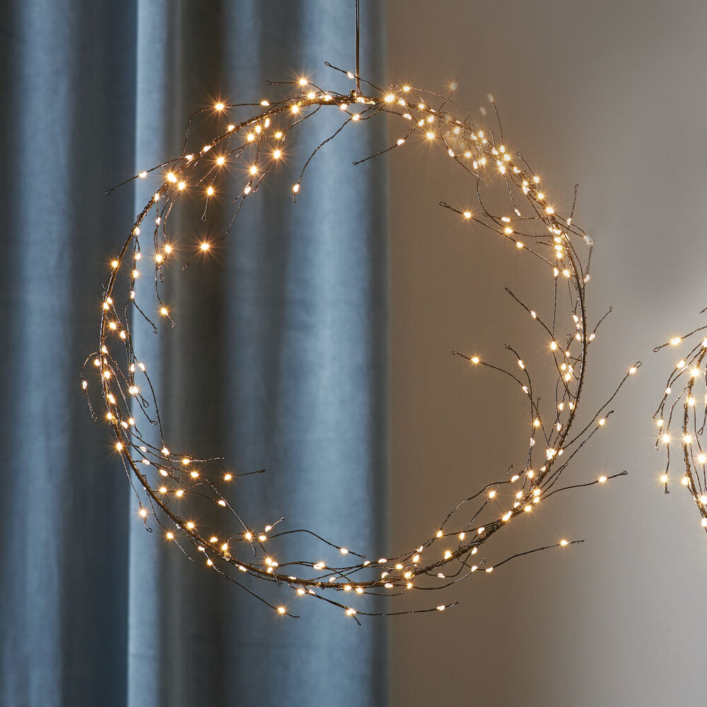 LED-Kranz, STARNIKE, 200 warmweie LEDs