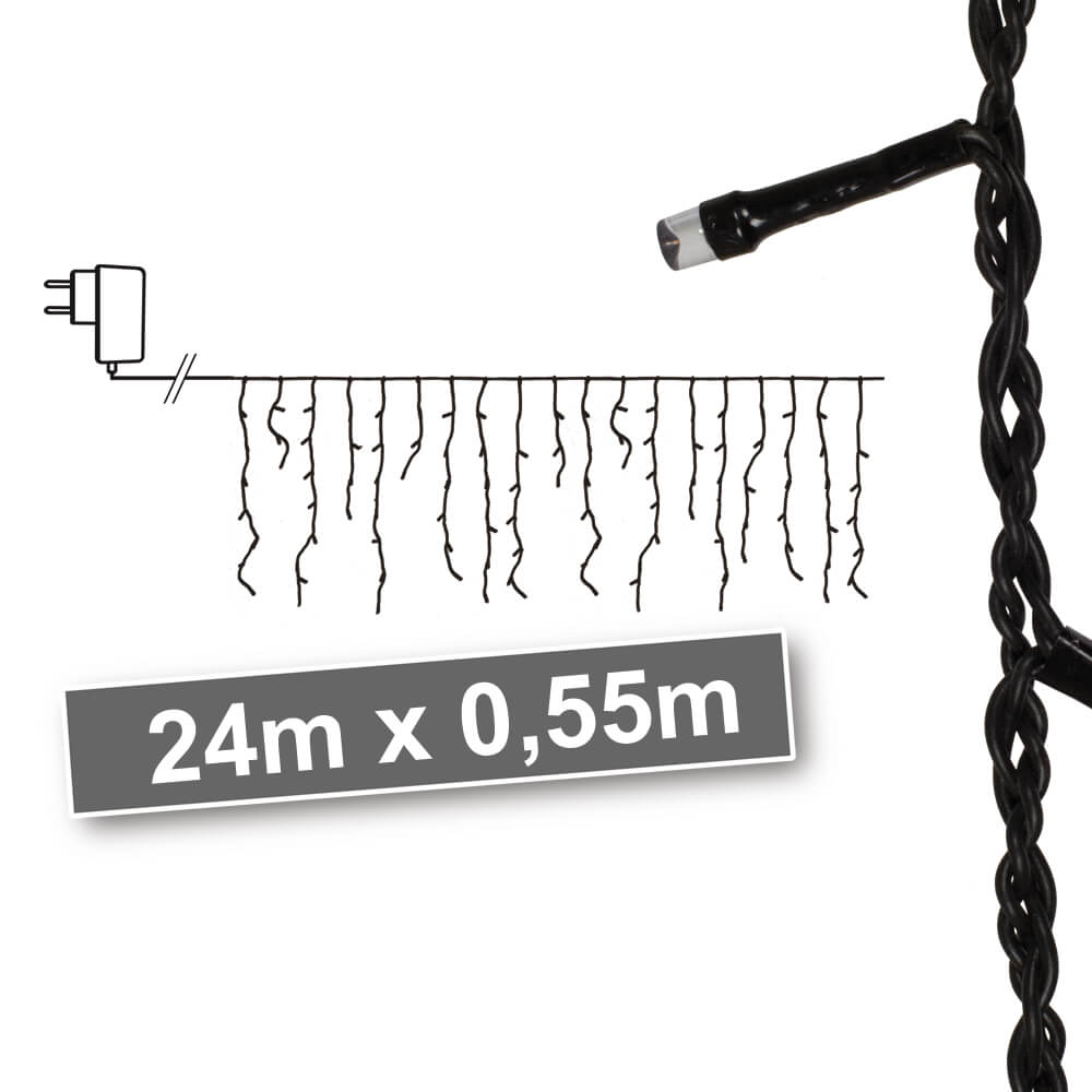 LED-Minilichtervorhang, 960 superwarmweie LEDs