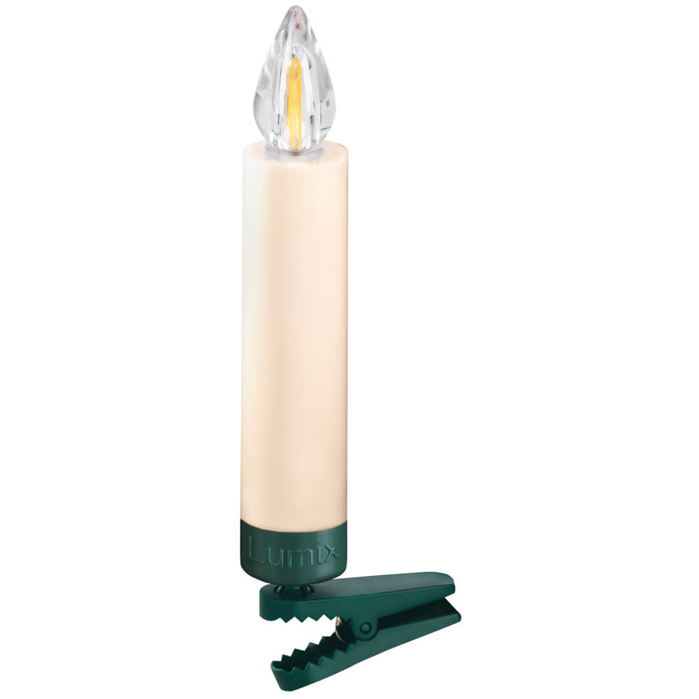 kabellose Kerzen, LUMIX SUPERLIGHT FLAME, Erweiterungs-Set, 6 Stck, helles warmweies flammenhnliches Licht, elfenbeinfarben Bild 2