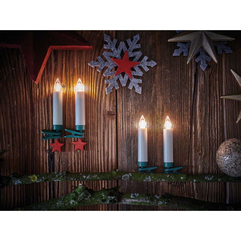 kabellose Kerzen, LUMIX SUPERLIGHT FLAME, Erweiterungs-Set, 6 Stck, helles warmweies flammenhnliches Licht, elfenbeinfarben Bild 5