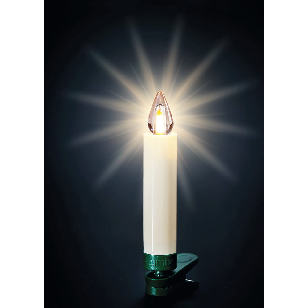 kabellose Kerzen, LUMIX SUPERLIGHT FLAME, Erweiterungs-Set, 6 Stck, helles warmweies flammenhnliches Licht, elfenbeinfarben Bild 6
