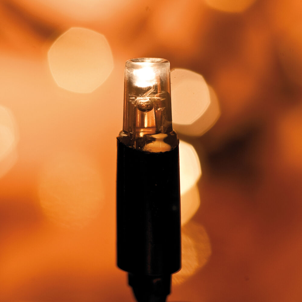 LED-Minilichterkette, CHRISSLINE COMBI, 50 amberfarbene LEDs, Verlngerungs-Kette