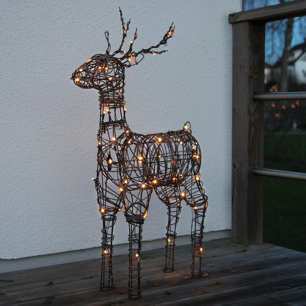 LED-Rentier, VIXEN, 64 warmweie LEDs, mit Trafo Bild 3