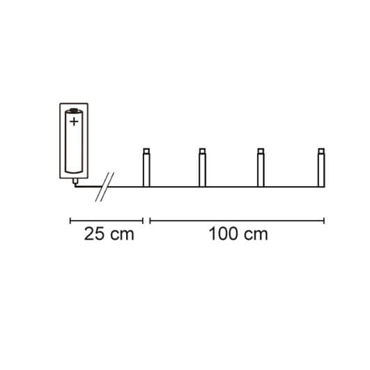 LED-Minilichterkette, Eiszapfen, 20 weie LEDs Bild 3