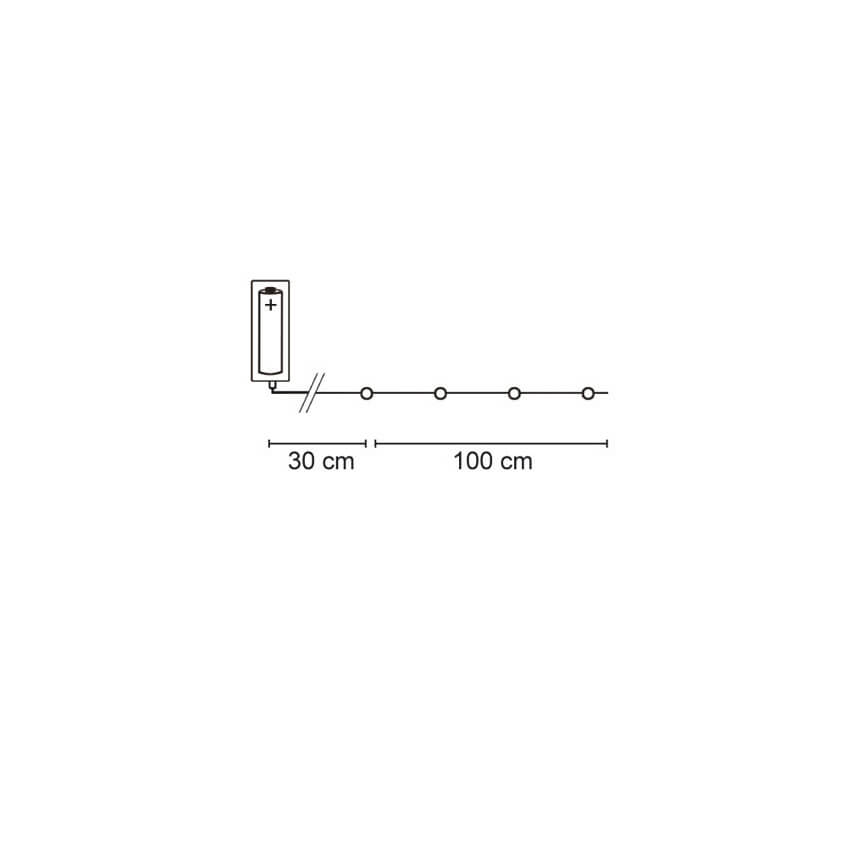 LED-Minilichterkette, 20 weie LEDs Bild 3