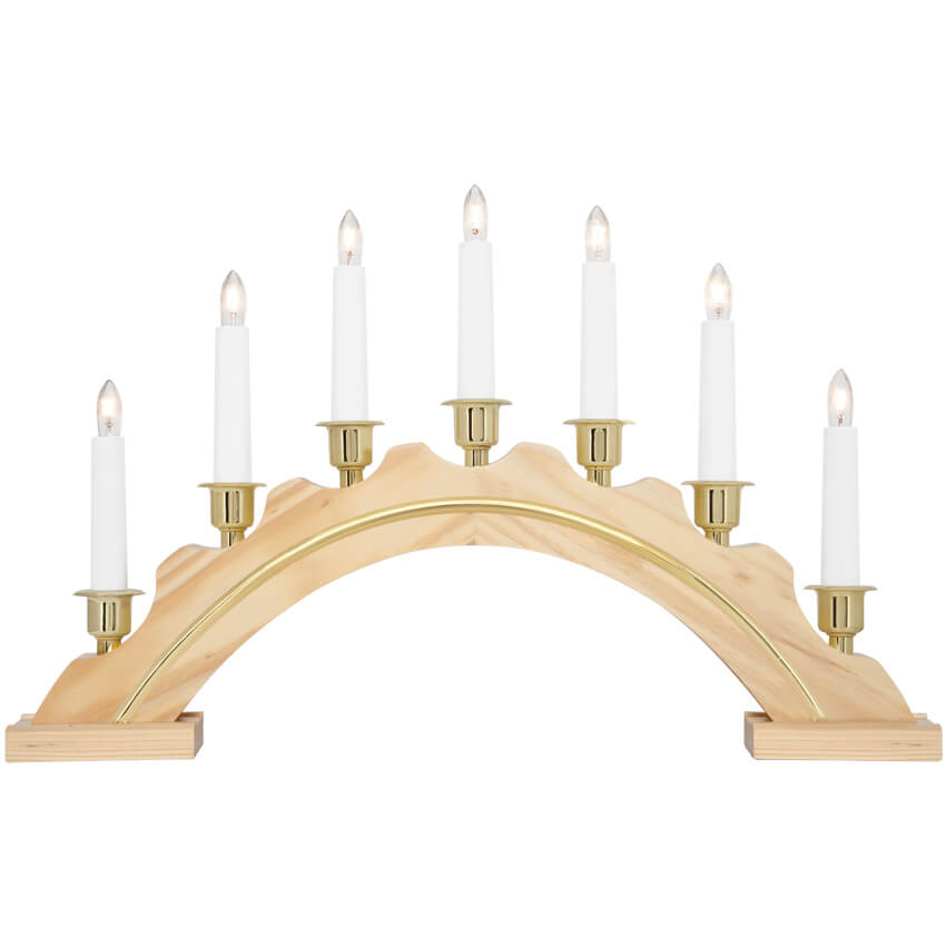 Weihnachtsleuchter, 7 x E10/34V/3W