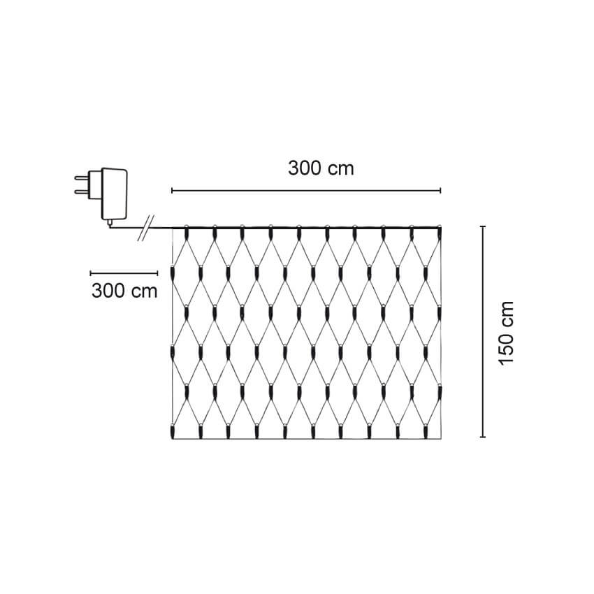 LED-Minilichternetz, 320 warmweie LEDs Bild 4