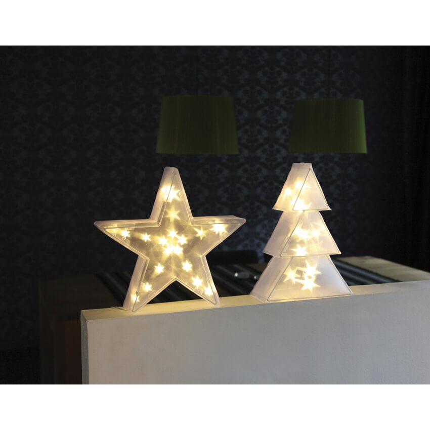 LED-Tannenbaum, 20 warmweie LEDs, batteriebetrieben Bild 2