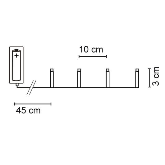 LED-Minilichterkette, warmweie LEDs Bild 3